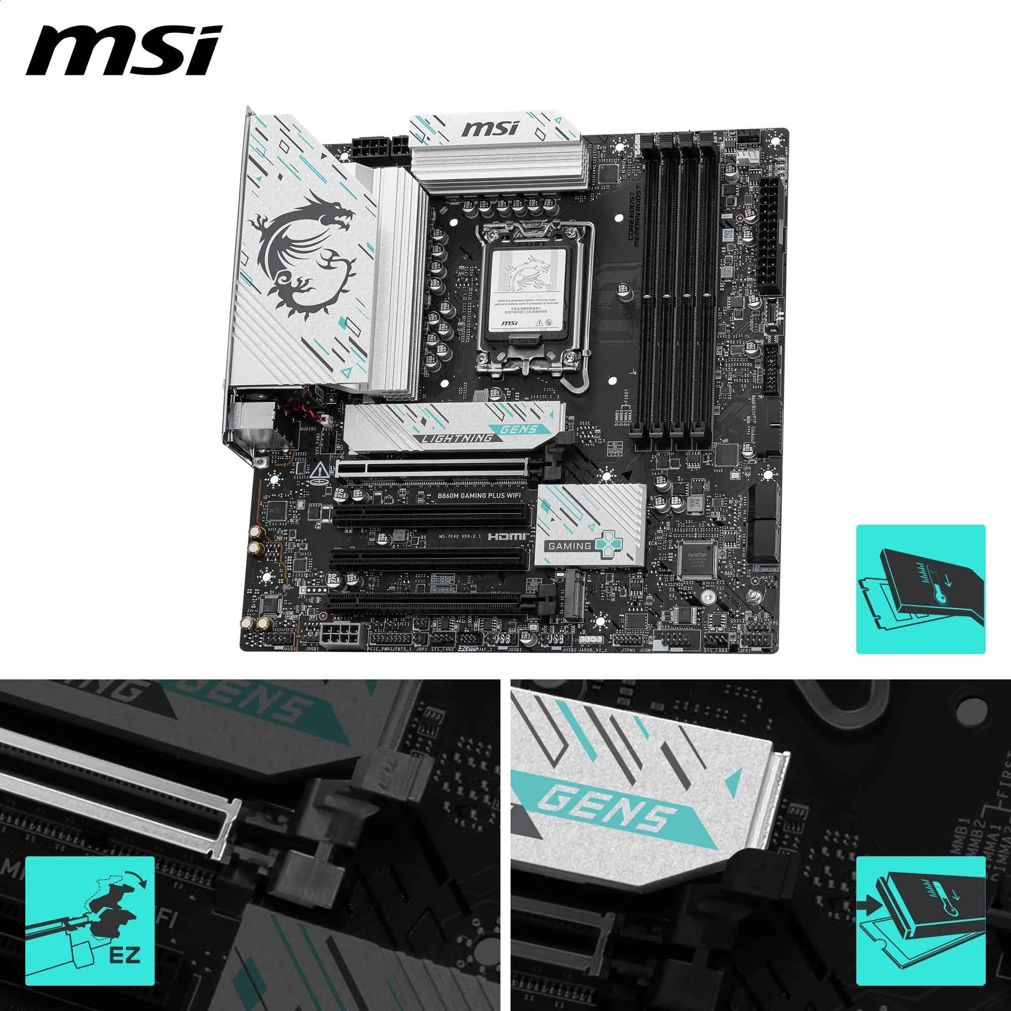 【ほぼ新品】MSI B860M GAMING PLUS WiFi B860M GAMING PLUS WIFI | Gaming Motherboards｜Best