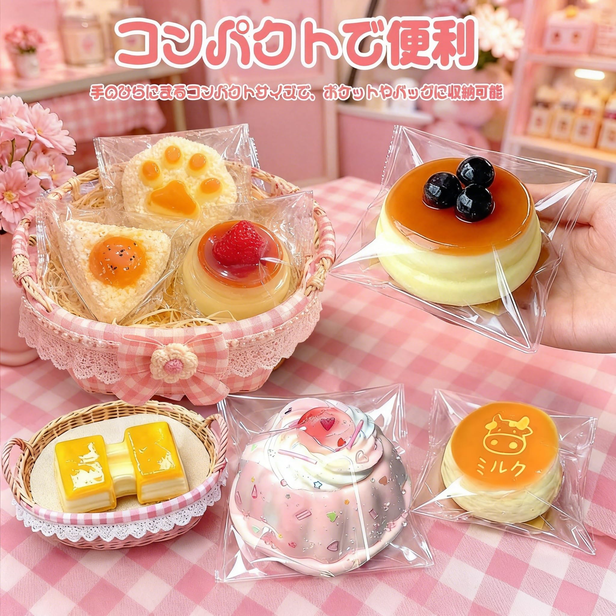 Amazon | スクイーズ ズ もちもち 水感 癒し系 食べ物シリーズ ケーキ