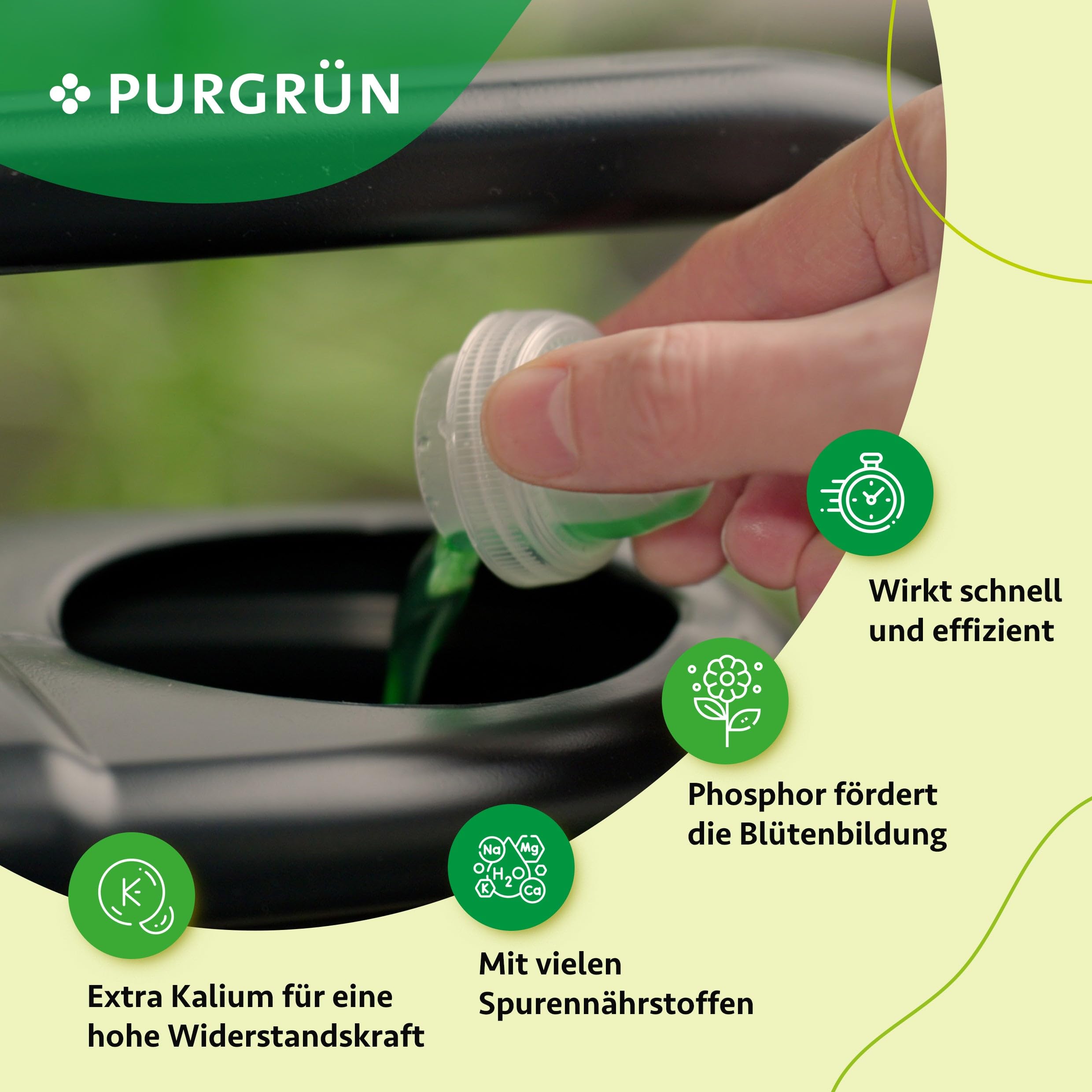 Purgrün Engelstrompeten-Dünger 1 Liter - Flüssigdünger Für Prächtige Blüten