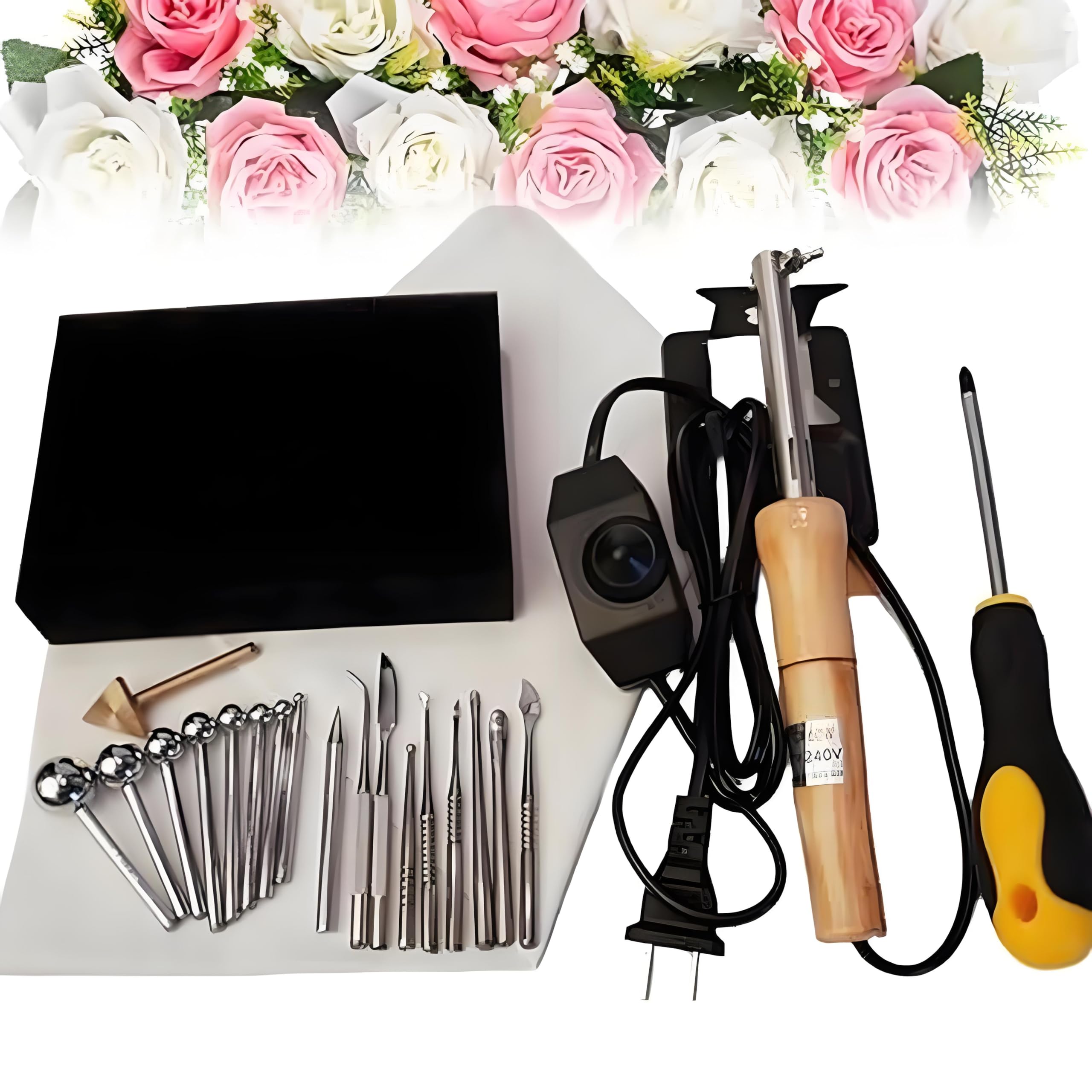 Truelle de repassage pour fleurs en tissu à température variable