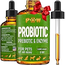 Liquid Probiotics for Dogs &amp; Cats of All Ages | Dog Probiotics to Provide Digestion Balance | Prebiotic Blend for Harmonious Food Absorption | 3 Billion CFU | Herbal Flavor | 2 Oz