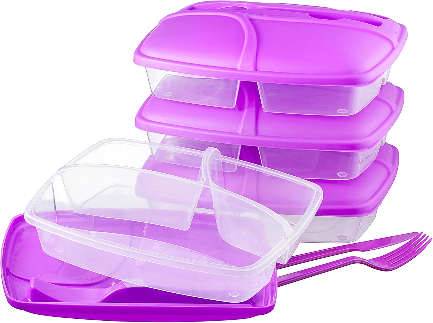 Food Container with Lid Set of Cutlery