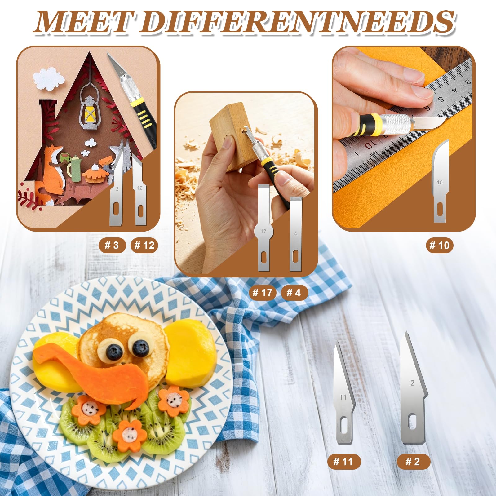 Sepnakgee Exacto Knife Set - 16 PCS Crafting Kit -5