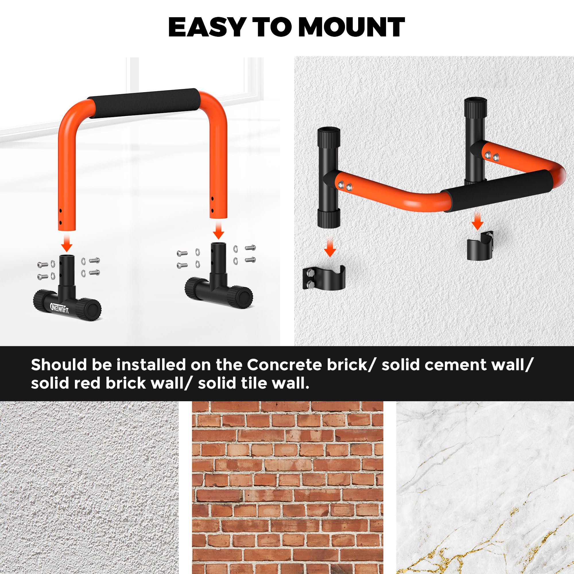 Onetwofit Push Up Bar 12 High Parallettes Bars In Desertcart INDIA