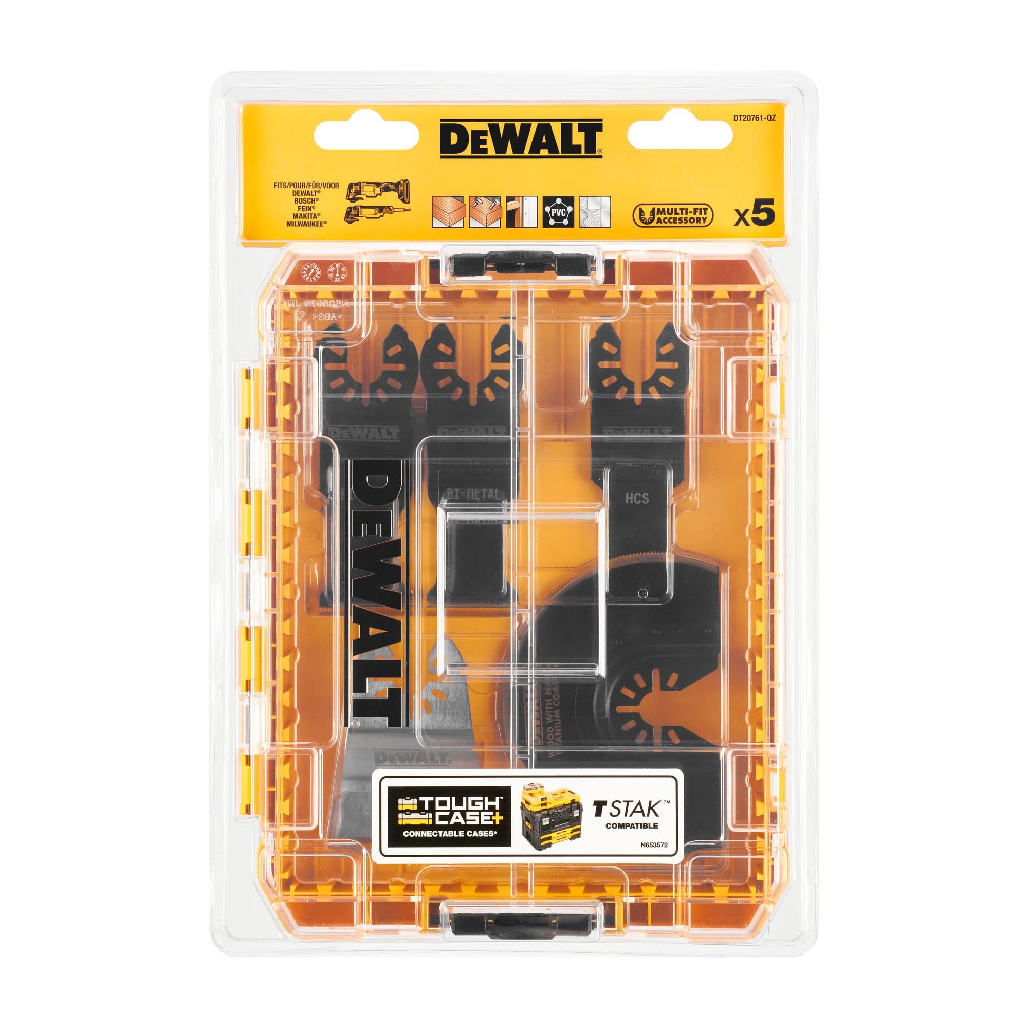 DEWALT 5pc Oscillating Saw Blade Set, DT20761-QZ