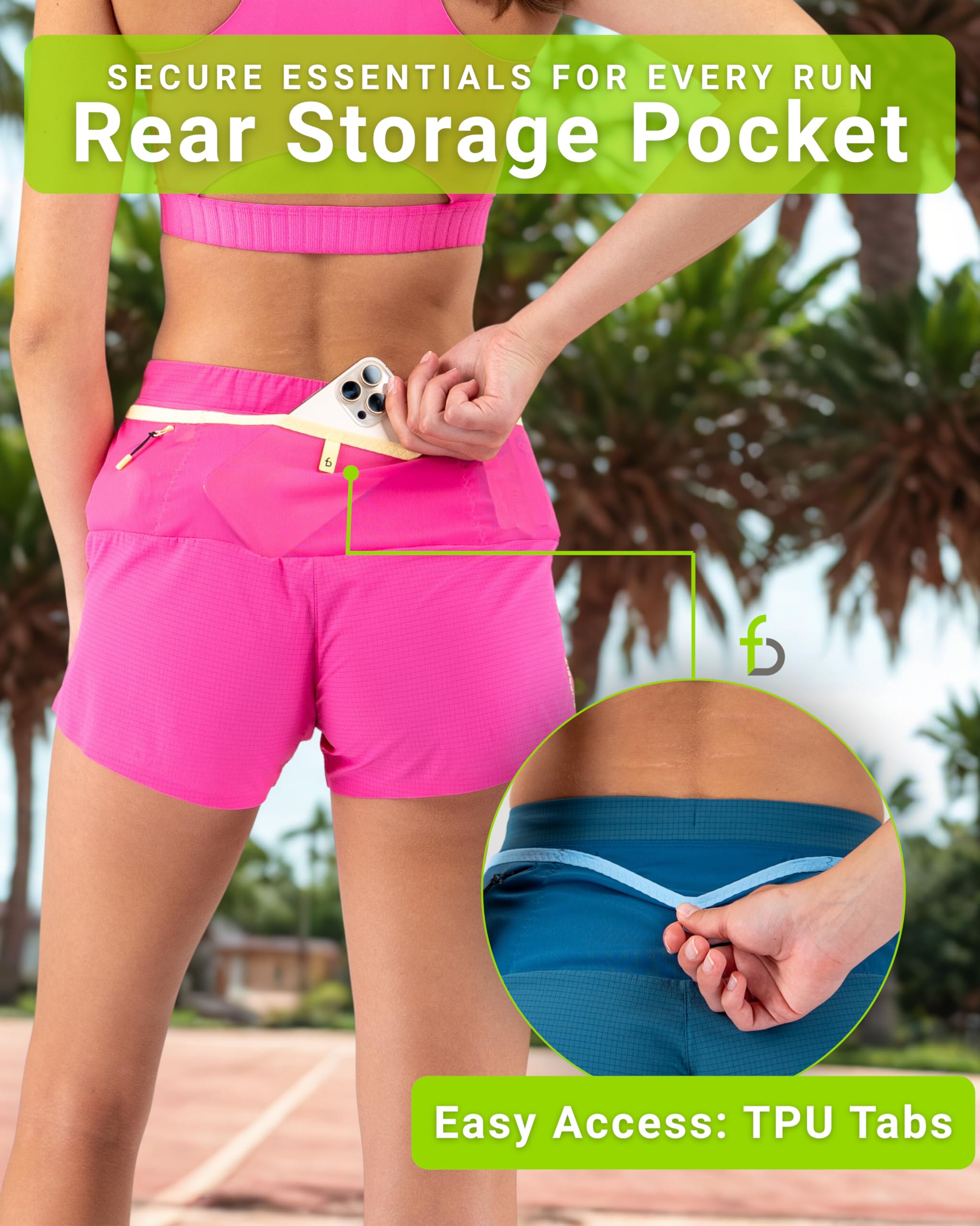 FlipBelt Women's Elite Running Shorts 3.0