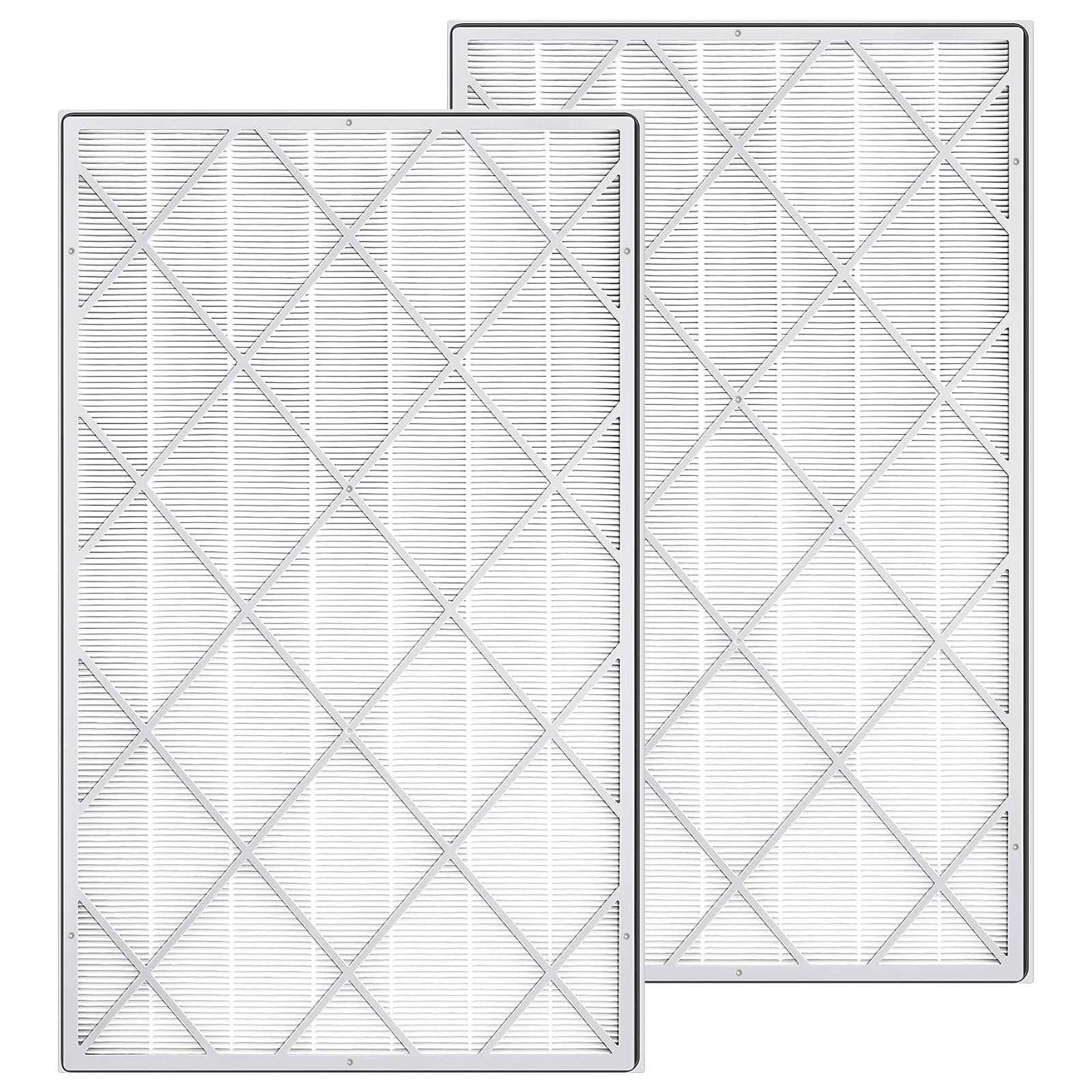 HE601 HEPA Replacement Filter for Shark HE6FKPET HE601 HE602 6 Fan Air Purifier, H13 3-in-1 Filter System - Absorbs 99.97% Particulates, Part # HE6FKPET, HE6FKBAS, HE6FKPRO, 2 Pack
