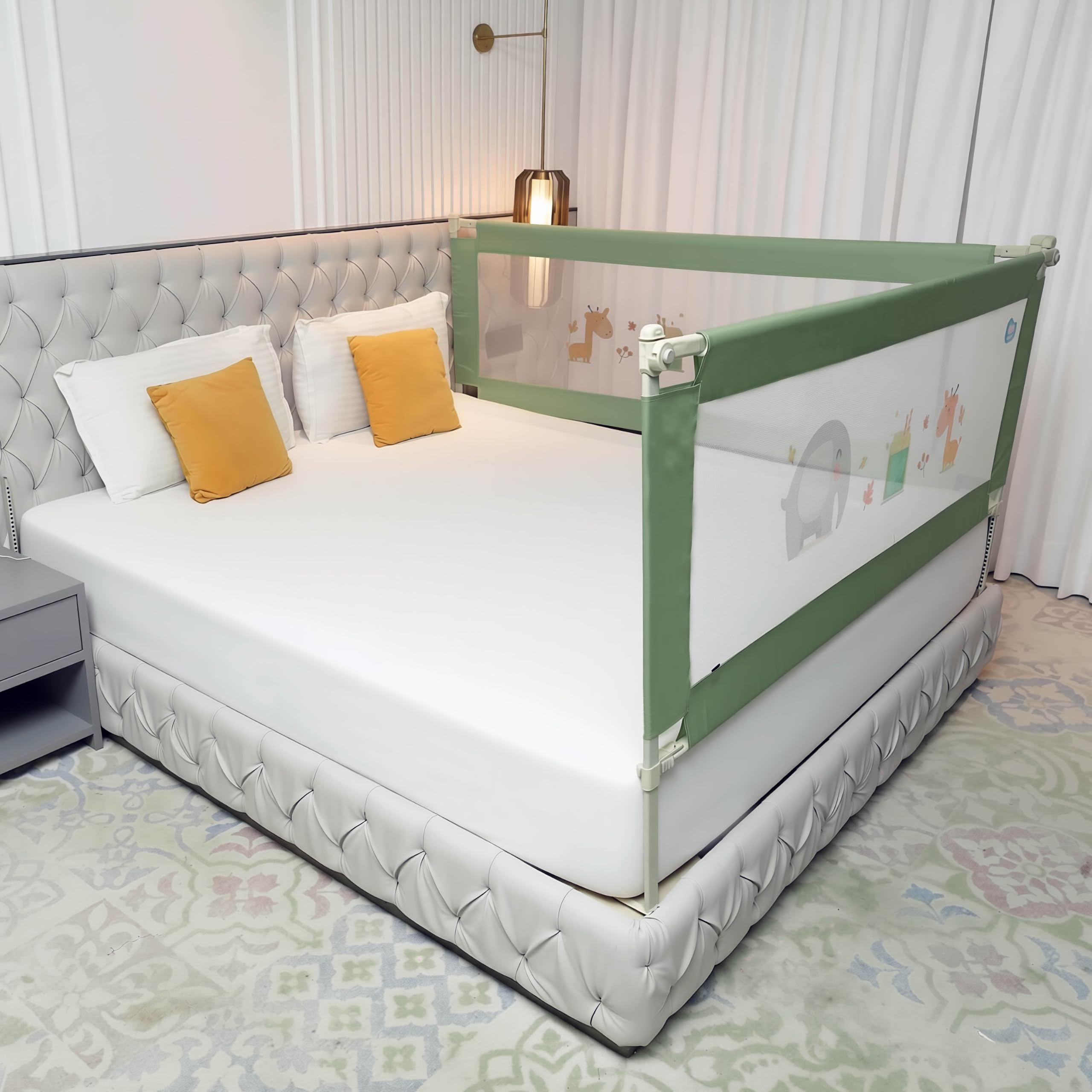 Kids Bed Rail Guard - Baby Safety Side Wall -17