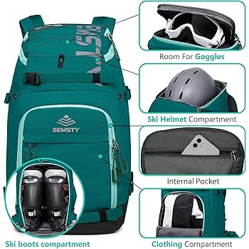 美品　５５L　スノーボード　バッグ 　ブーツバッグ付き Amazon.co.jp: SEMSTY スキーブーツバッグ 55L 防水スノーボード