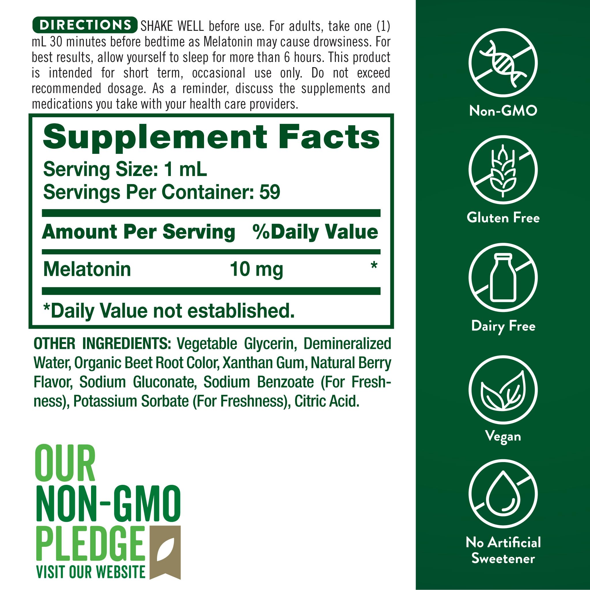 Nature's Truth Melatonin Liquid | 10 mg — Amazon image 2
