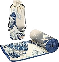 Vista 3 de Toalla de playa grande de microfibra de gran tamaño, 40 x 63 pulgadas, sin arena, de secado rápido, ultrasuave, ideal para viajes, piscina