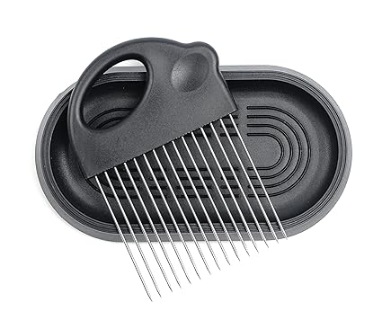 RSVP International HASSL Hasselback Potato Guide, One Size, Black