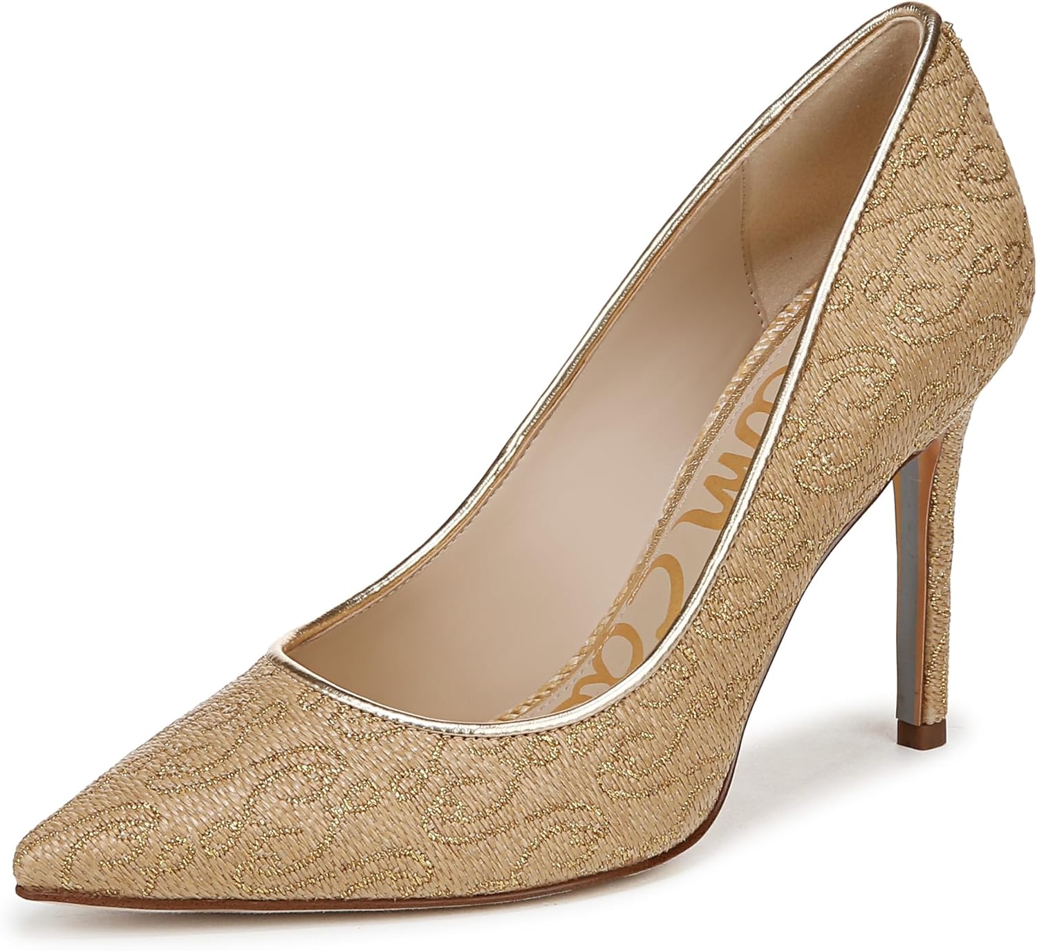 Sam Edelman Women's Hazel Pump, Natural Logo Multi, 9.5