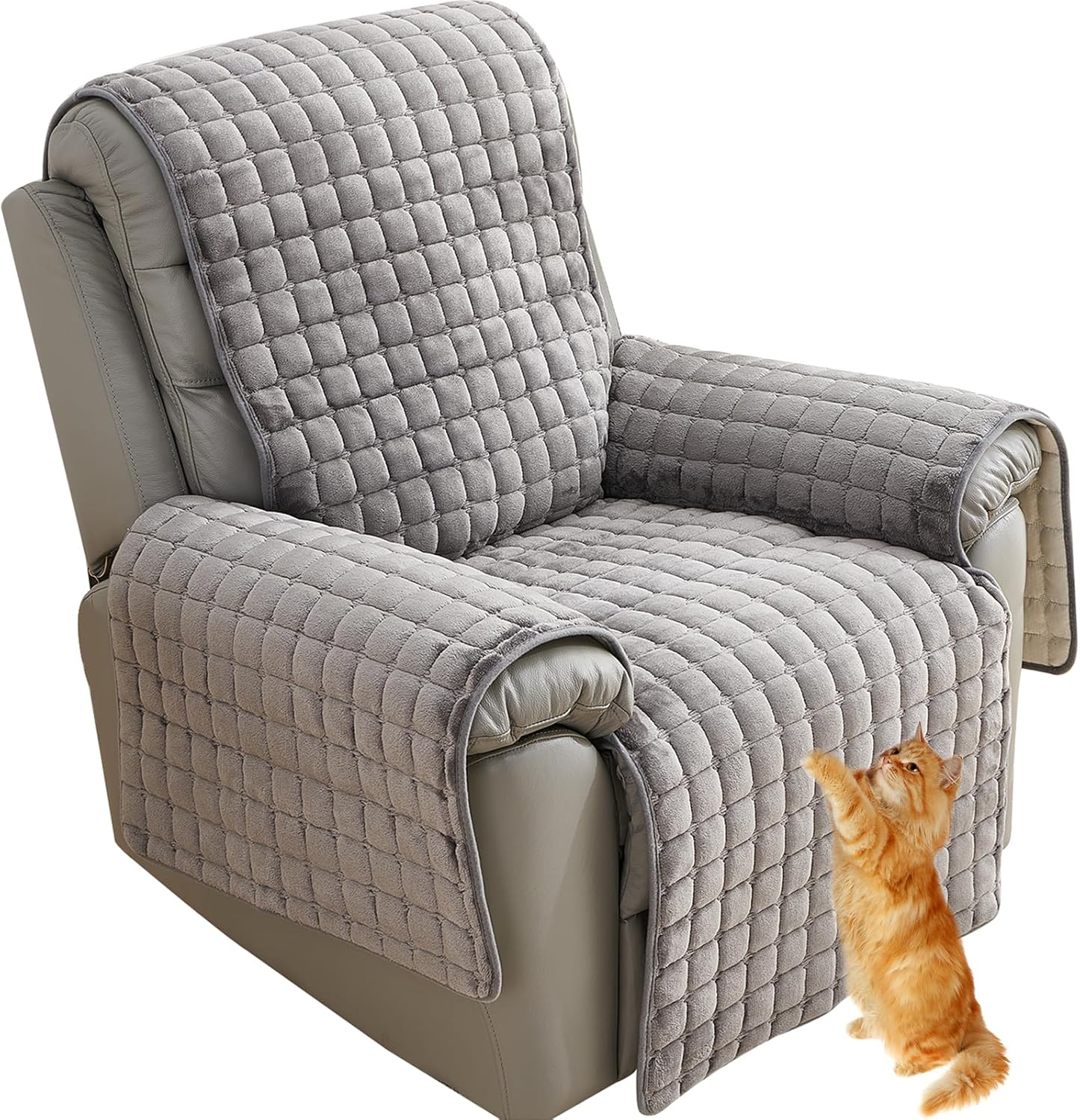 NNSMUN Sofa Armrest Cover, Headrest Cover for Recliner Chair Arm Cover, Winter