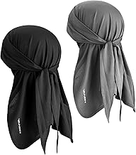 YANIKY Bandana Men's - Breathable Headscarf Summer Durag, Face Bandana Head & Neck Protection Bandana Cap Women's Multifunctional Scarf 3 in 1 Elastic Neckerchief Sports Bandana Head Scarf