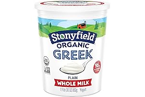 Stonyfield Organic Greek Plain Whole Milk Yogurt