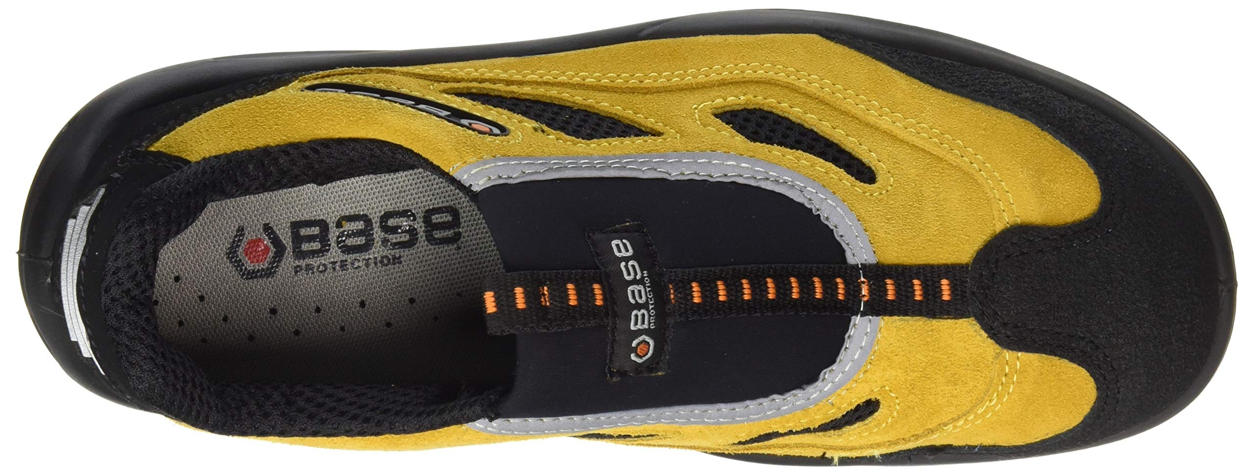 BASE Protection Four Holes S1P SRC Zapato de Seguridad, Talla: 42, Color: Negro/Amarillo, B0475BKY42