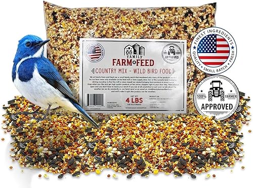 Cuatro estaciones Mezcla de campo Alimento clásico para aves silvestres Pájaro cantor del patio trasero 4 libras