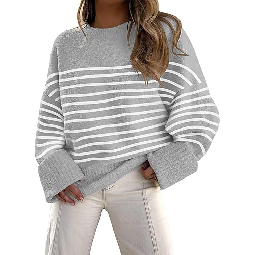 LILLUSORY Women's Oversized Sweaters 2023 Fall Fuzzy Chunky Warm Pullover Sweater