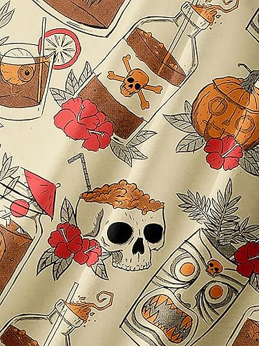 Miniatura 3 de Camisas tropicales con botones, informales, hawaianas, de manga corta, para hombre, holgadas, para playa