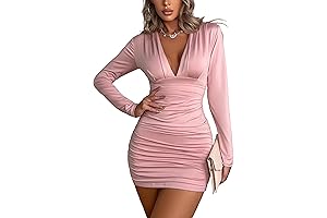 Seductive V-Neck Bodycon Dress for an Enchanting Date Night