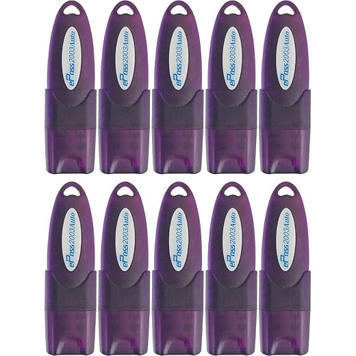 Auto ePass 2003 FIPS USB Media Drives Token for Digital Signature (Purple, 64 MB) - Pack of 10
