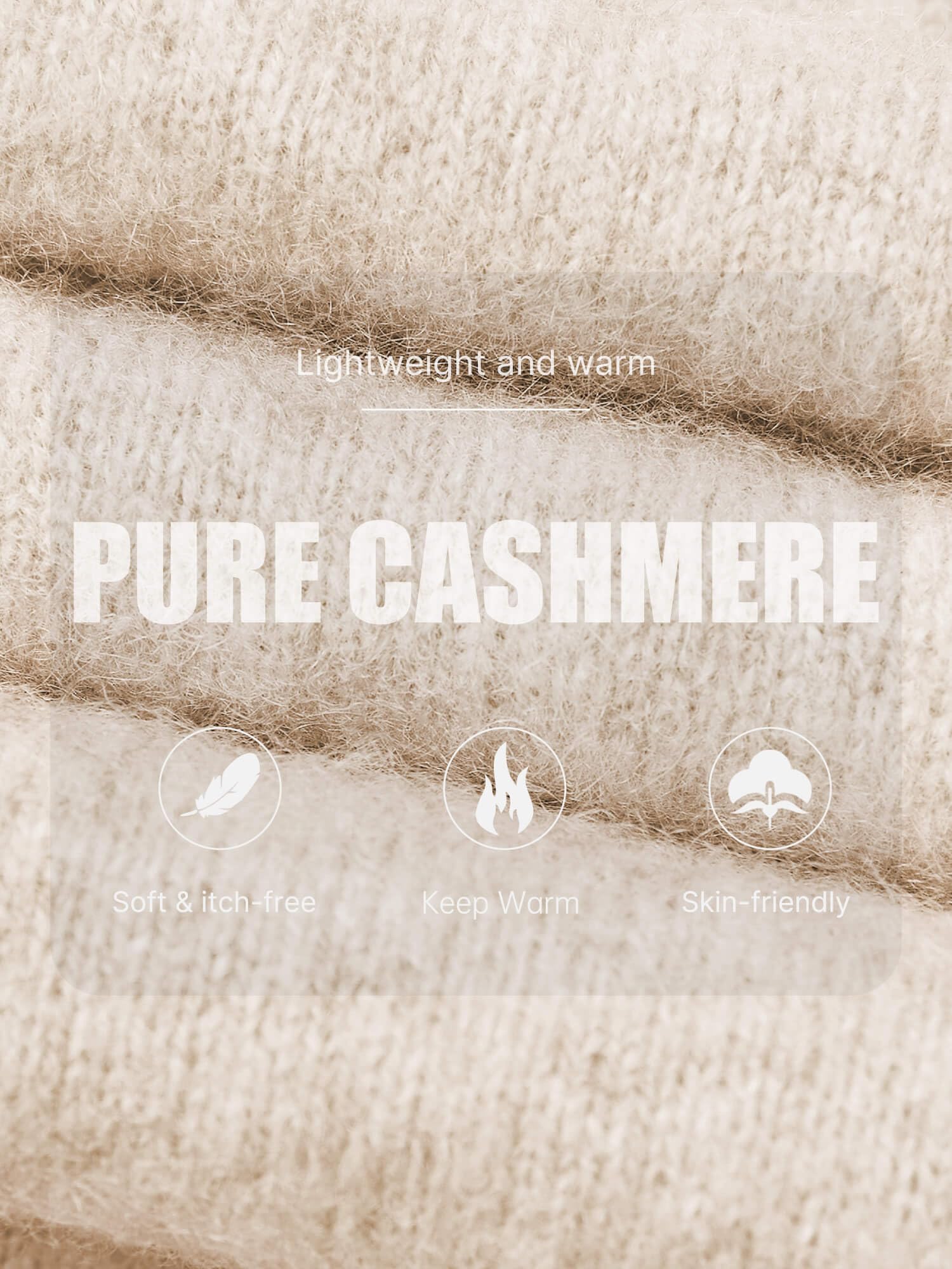 Chanyarn Maglione da Donna 100% Puro Cashmere 2024 Autunno Inverno Collo Alto a Maniche Lunghe Caldo Morbido Maglione