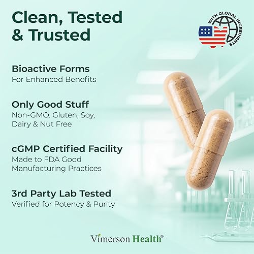 Miniatura 4 de Suplemento multivitamínico multimineral diario para hombres - Vitaminas A C E D B1 B2 B3 B5 B6 B12 Magnesio biotina espirulina zinc Antioxidante