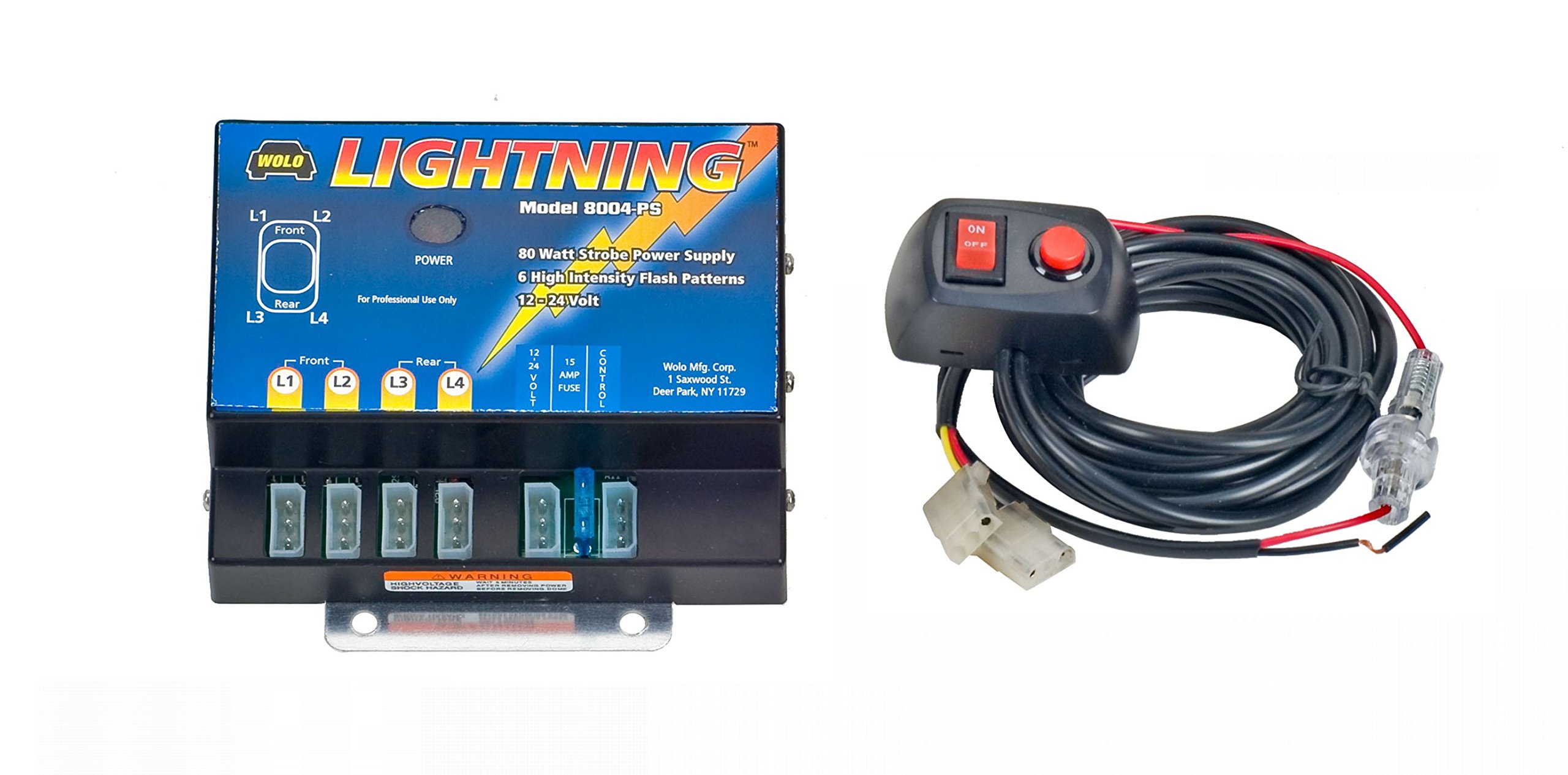 Wolo 8004-PS Lightning 80 Watt Power Supply (used with Four Bulb Hidden Strobe Light Kits)