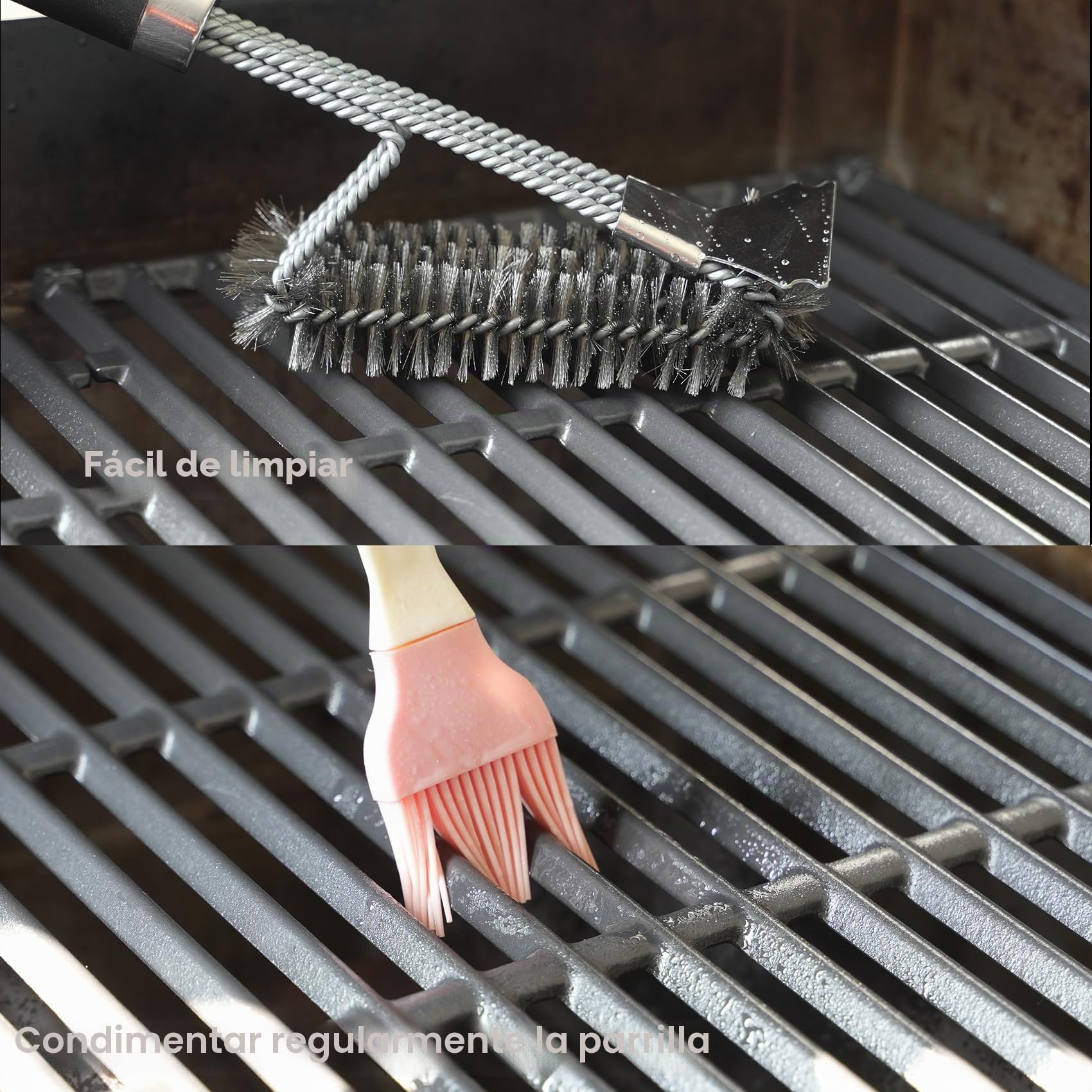 onlyfire Parrilla de Hierro Fundido para Barbacoas de Gas Weber Genesis Serie 300, Rejilla Grill para Genesis E/S-310/320/330, EP-310/320/330 (2007-2016), Recambio para Weber 7528, 2 Piezas