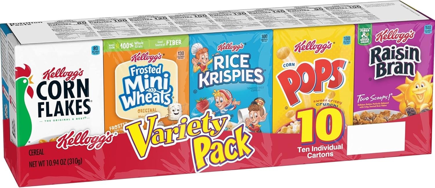 Kellogg's Corn Flakes Special K Assorted Variety Pack, 10 ct Buy