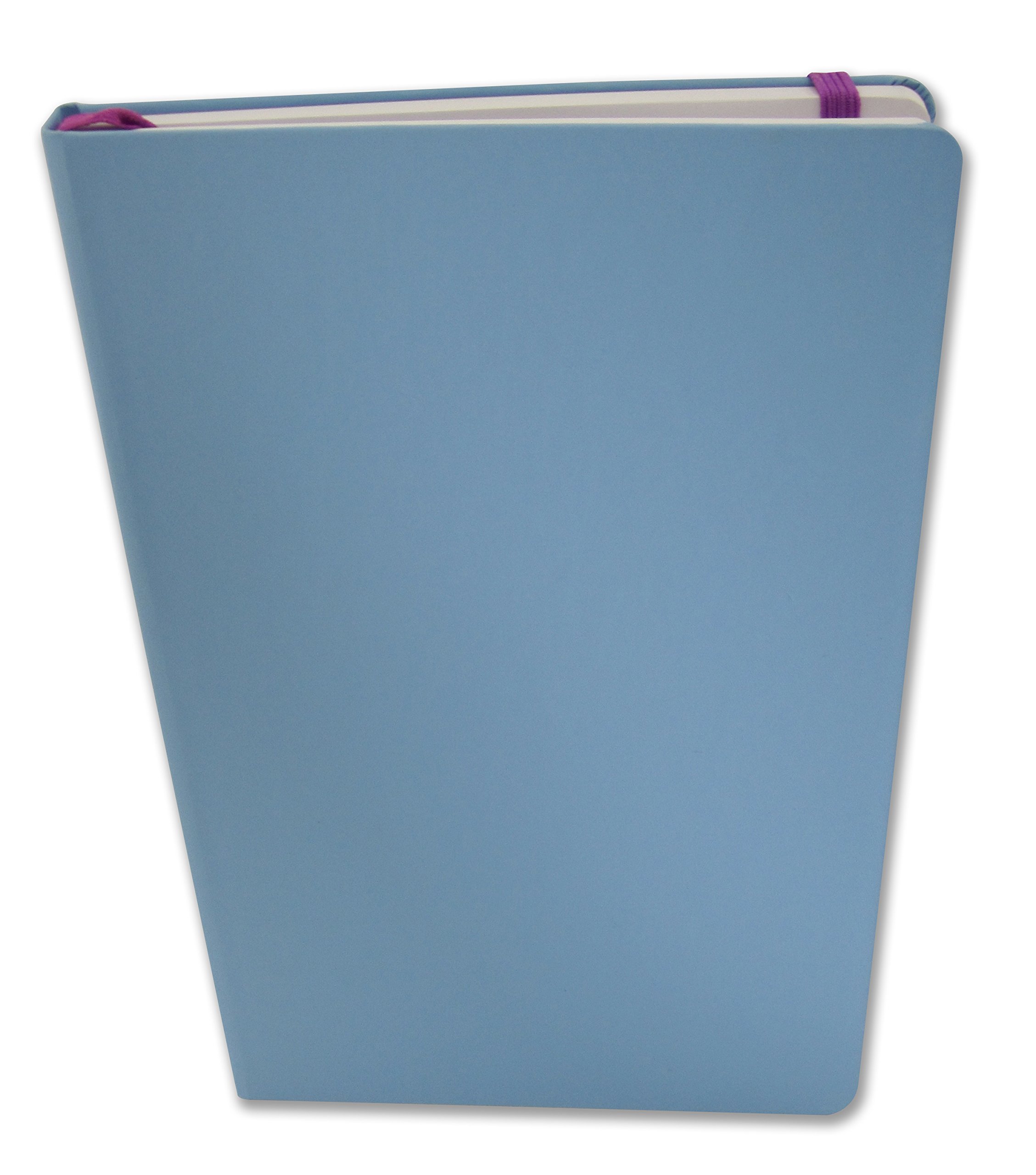 BookFactory Blue Banded Journal/Banded Diary - 192 Pages, Blue Cover, 5.25" x 8.27" (JOU-192-CCS-B) - Image 2