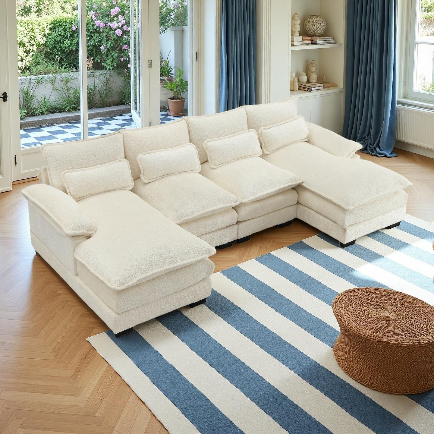 Canapé Moderne En Forme De U, Canapé Modulaire 4 Places