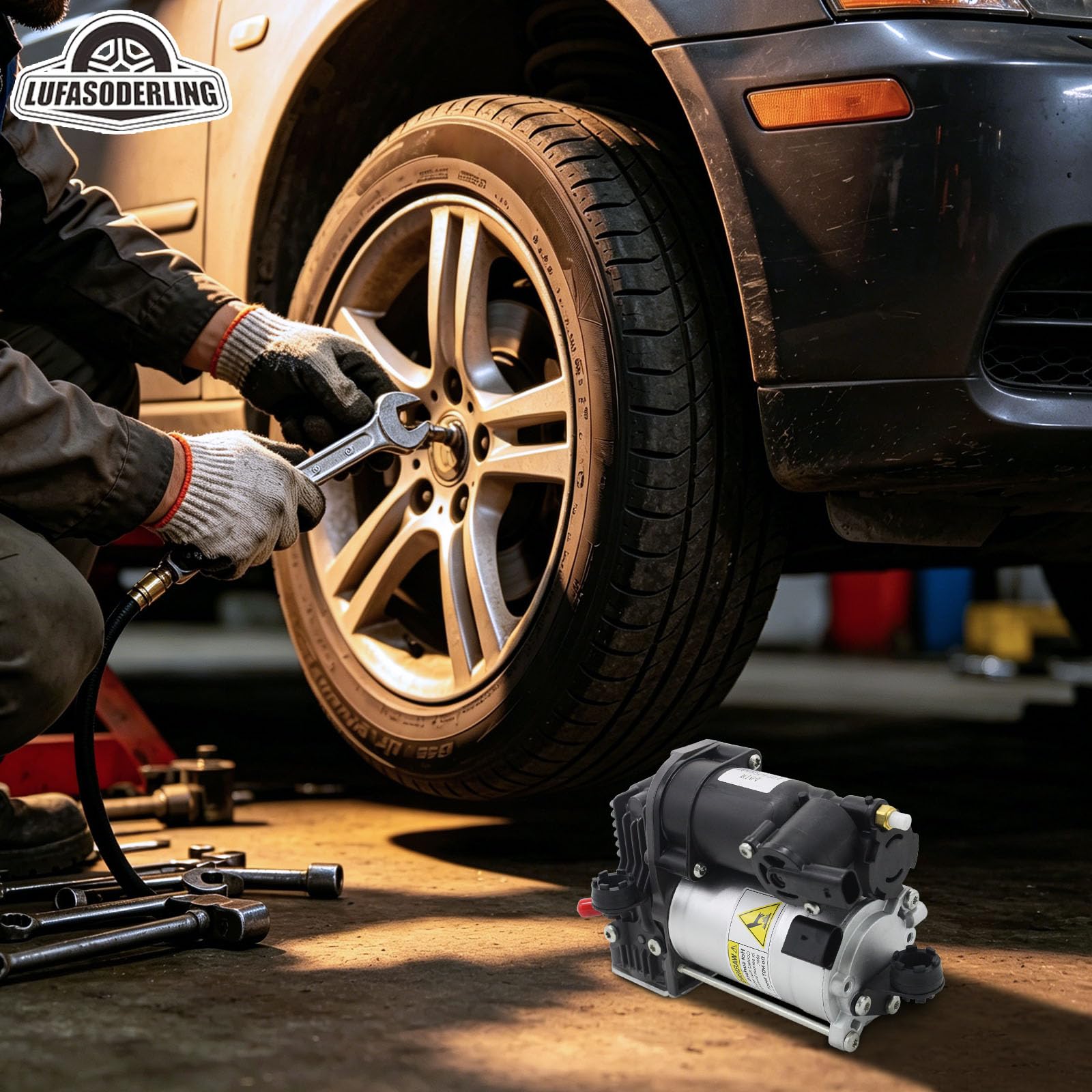 Compressore per Sospensioni Pneumatiche Compatibile con Mercedes-Benz W221 W166 ML250 ML350 ML400 ML500 ML550 ML63 AMG X166 GL350 GL450 GL500 GL63 AMG 2213200304 2213201704