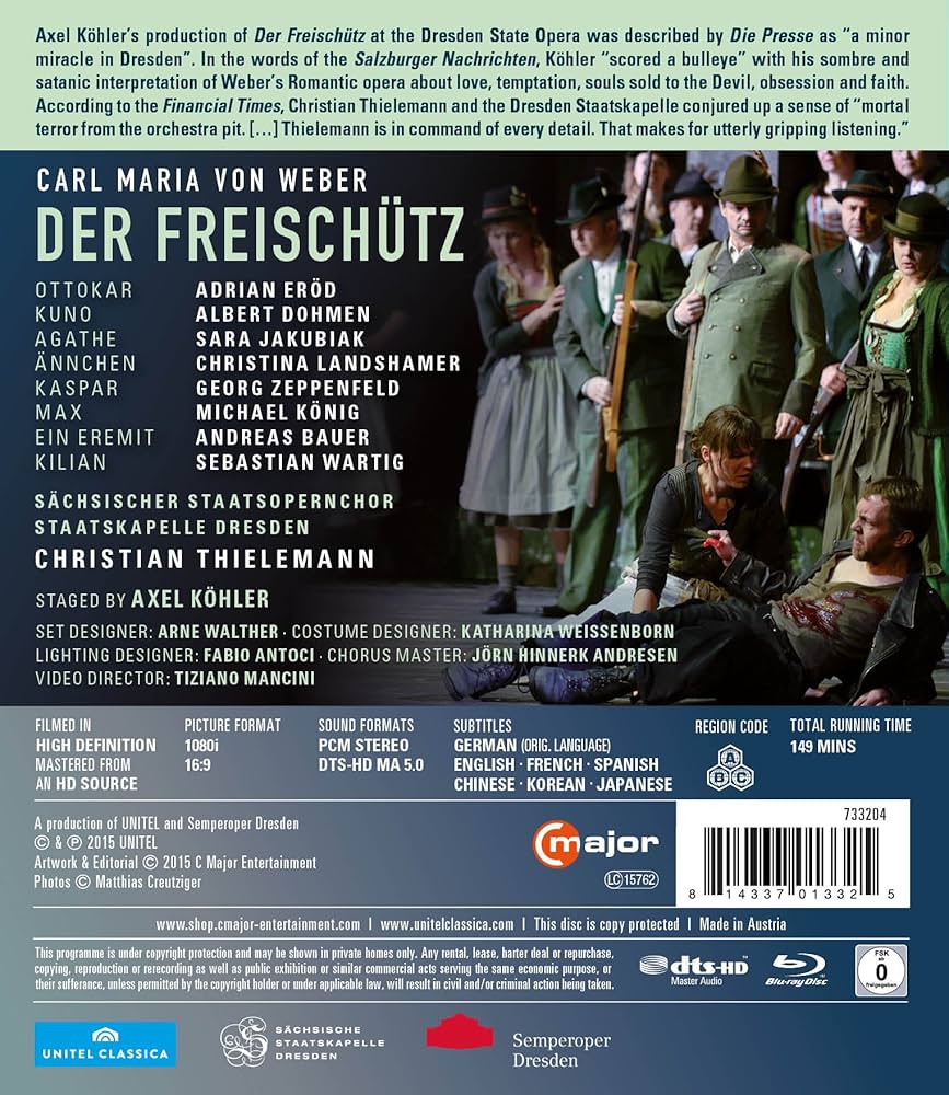 『魔弾の射手』全曲 (日本語字幕付き) [Blu-ray] Amazon.co.jp | 『魔弾の射手』全曲 (日本語字幕付き) [Blu-ray