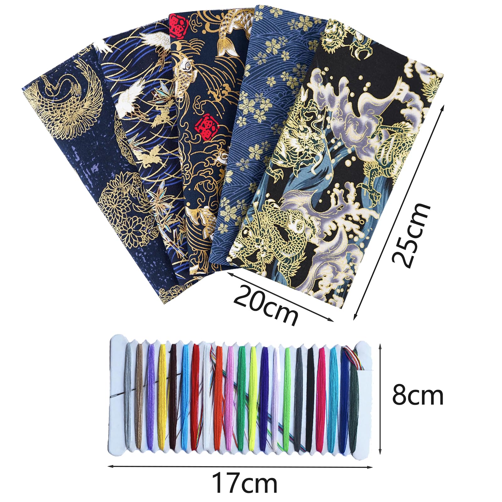 Amazon | 布 生地 和風柄 パッチワーク布 手芸 20枚セット 25 x