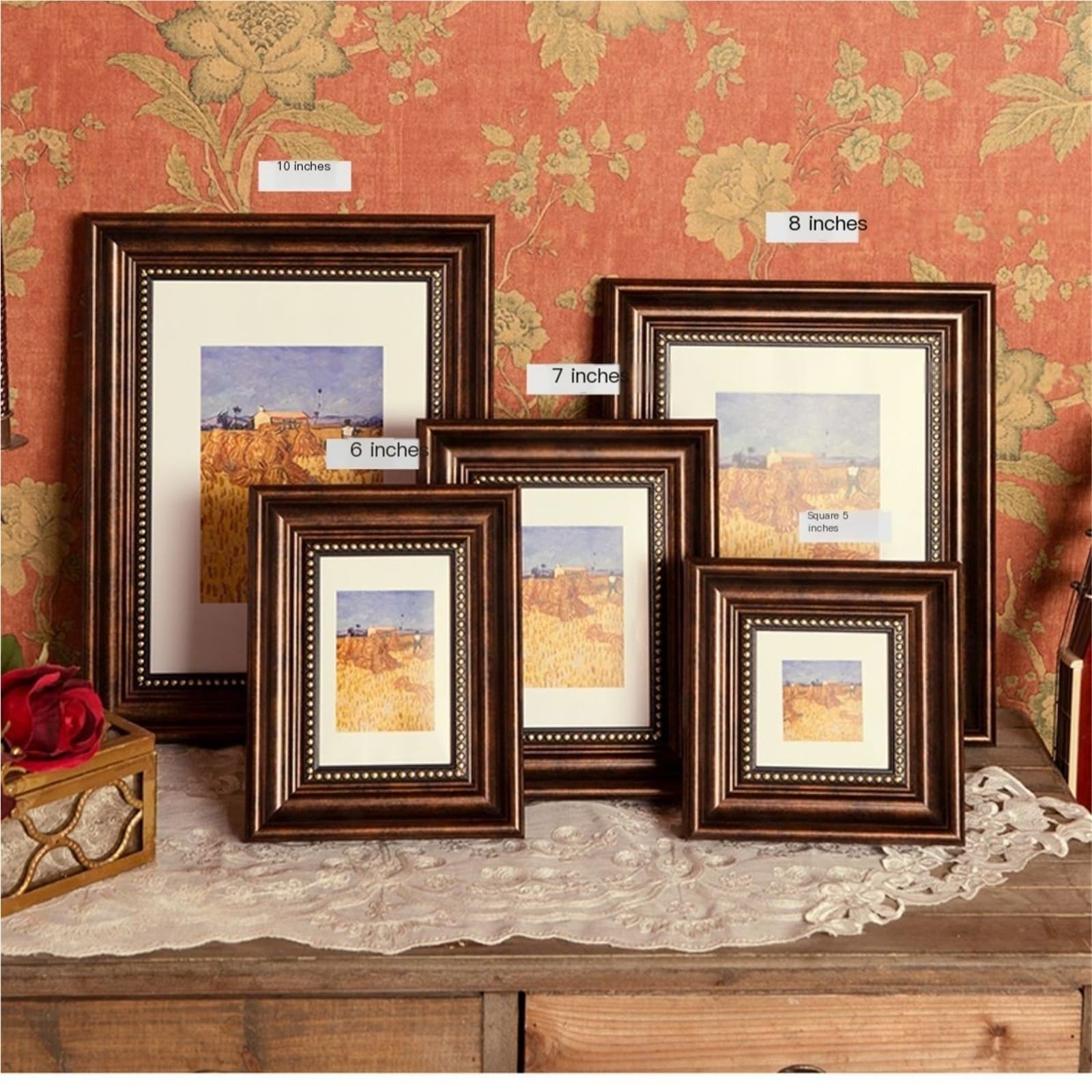 Wooden Photo Frames Can Be Used As Wall Mounts Or Desktop Keepsake Gifts(Blue,12-inch [25.3 * 30.3])