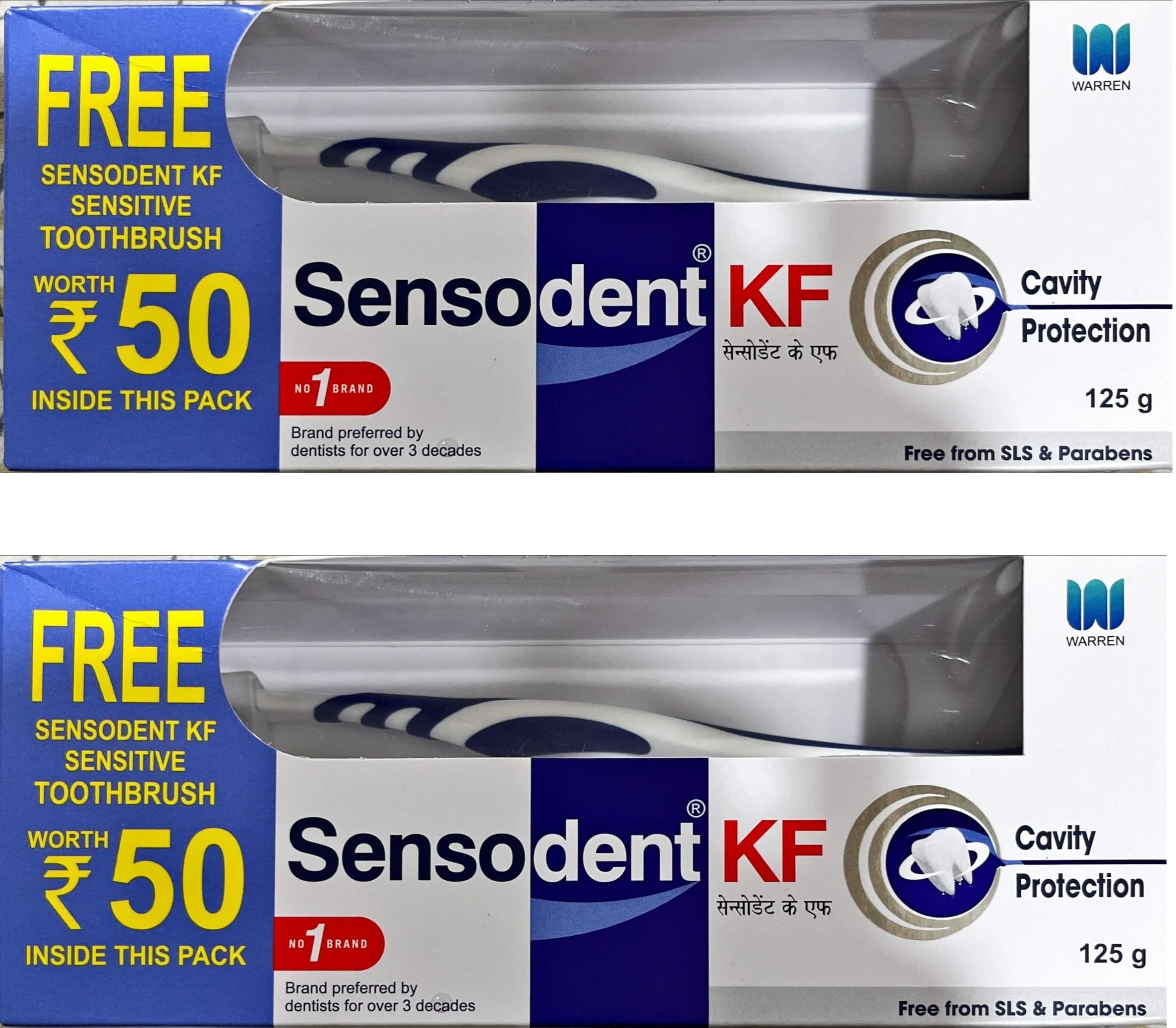 Sensodent KF Toothpaste for Cavity Protection 125 g (Pack of 2) - Free from SLS & Parabens (B0D93Y6QF9) Amazon Price History, Amazon Price Tracker