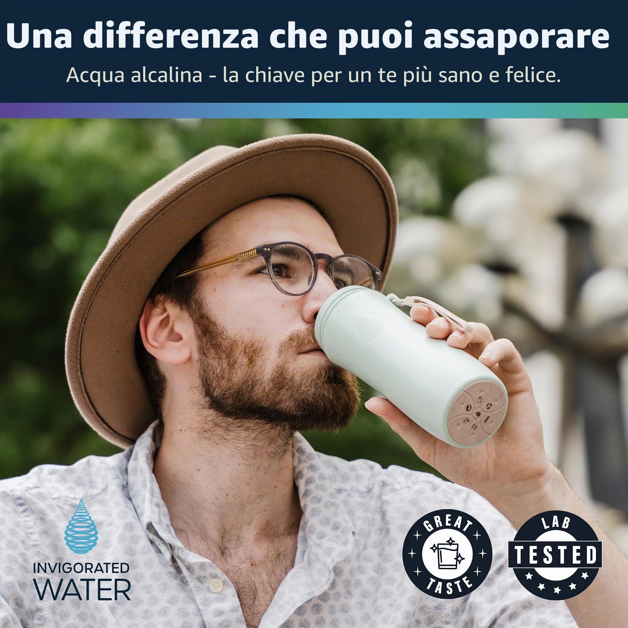 Invigorated Water PH On-The-Go - Filtri per acqua alcalina, 100 g, sistema di filtrazione dell'acqua, bottiglie, filtri acqua per brocche, brocche per/set di 3, filtri per bottiglie, filtri alcalini