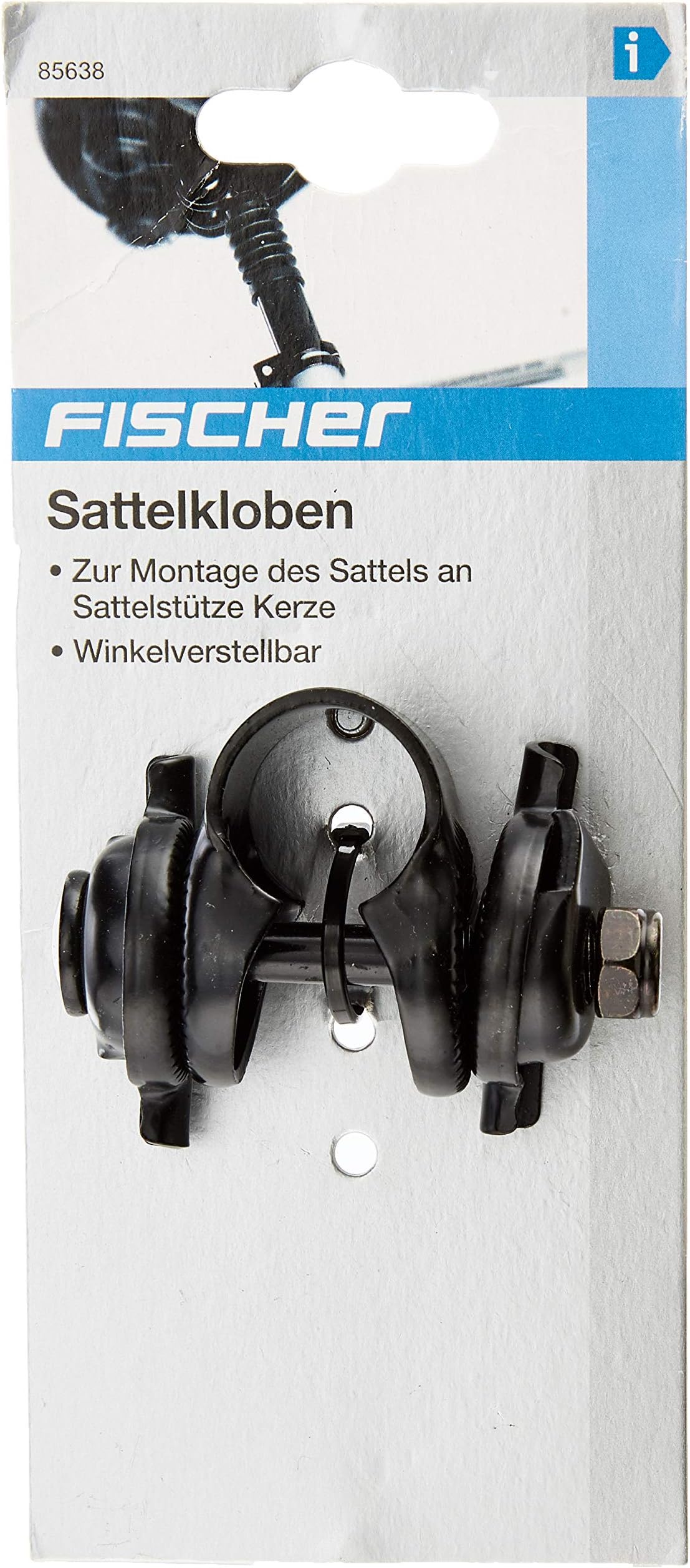 Fischer Saddle Lock, Black, One Size
