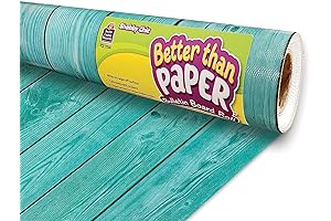 Shabby Chic Wood Better Than Paper Bulletin Board Roll for Classroom, 24-Inch...