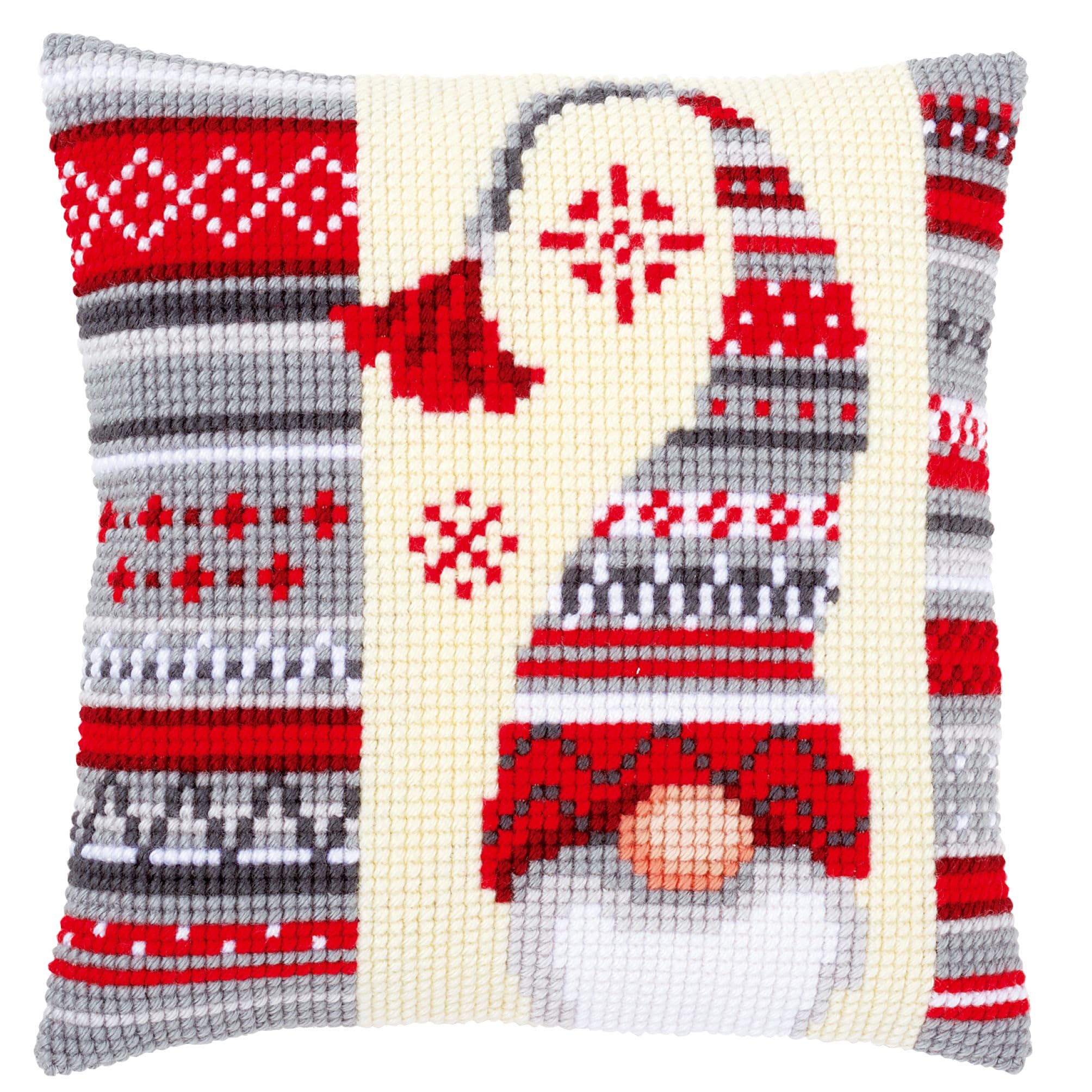 VERVACO Borduurpakket Kussen Kruissteek WINTERUIL Voorbedrukt Handwerkpakket Voor Sierkussen 40 X Cm Zelf Maken Knutselen Volwassenen Woondecoratie Diy Cross Stitch Kit 2859765365