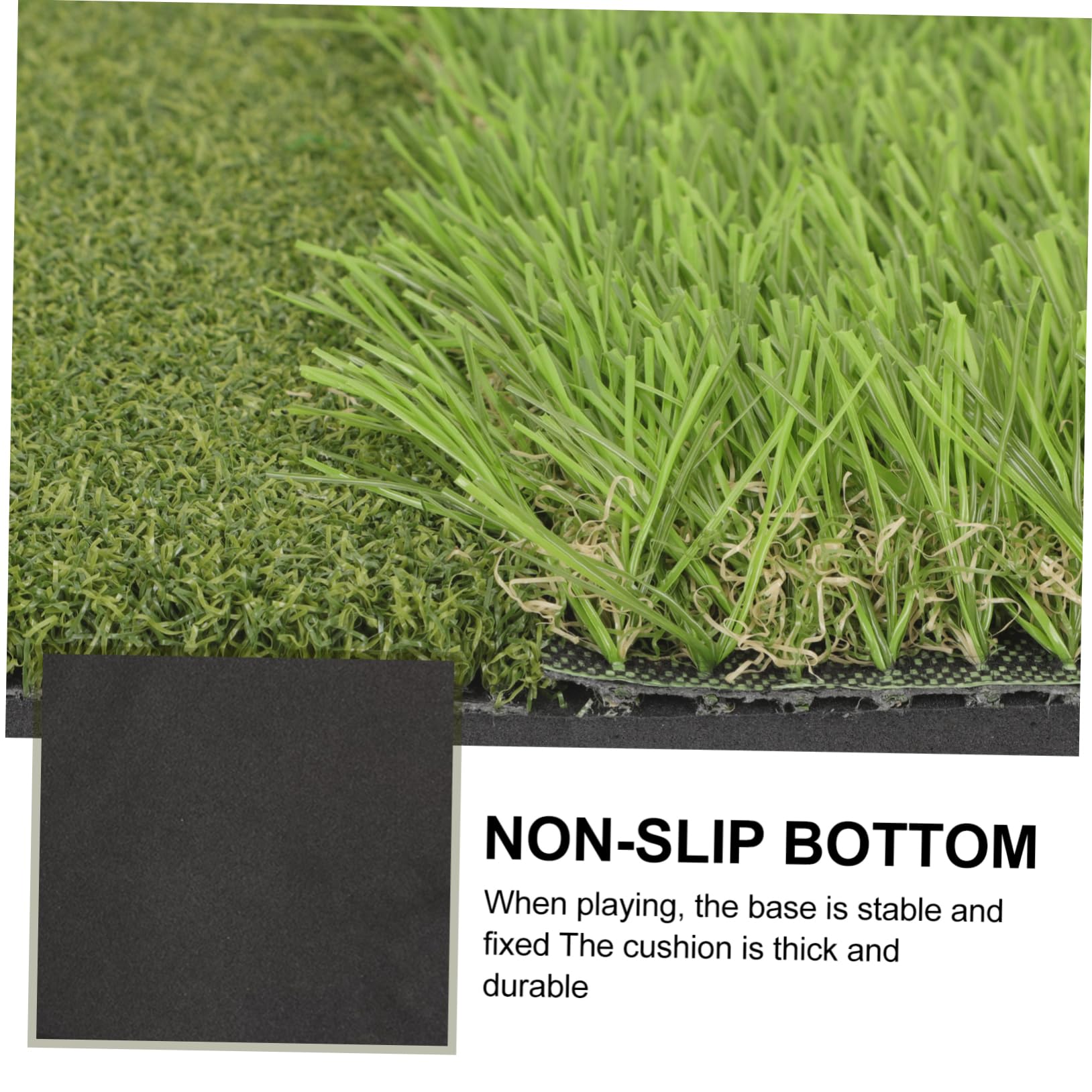 GOOHOCHY Golfs Training Mat 3-in-1 Practice Net Realistic Turf Portable Home Golf Swing Mat