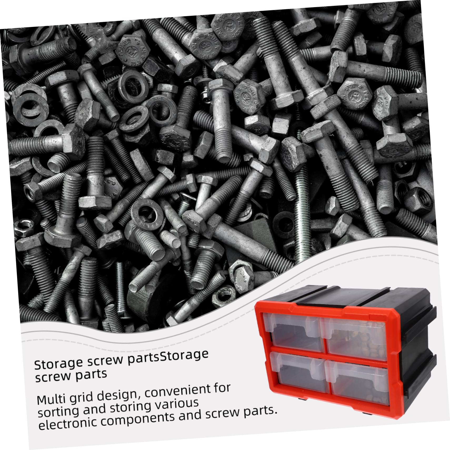Organizador de Piezas Pequeñas Cajones Pvc Modular