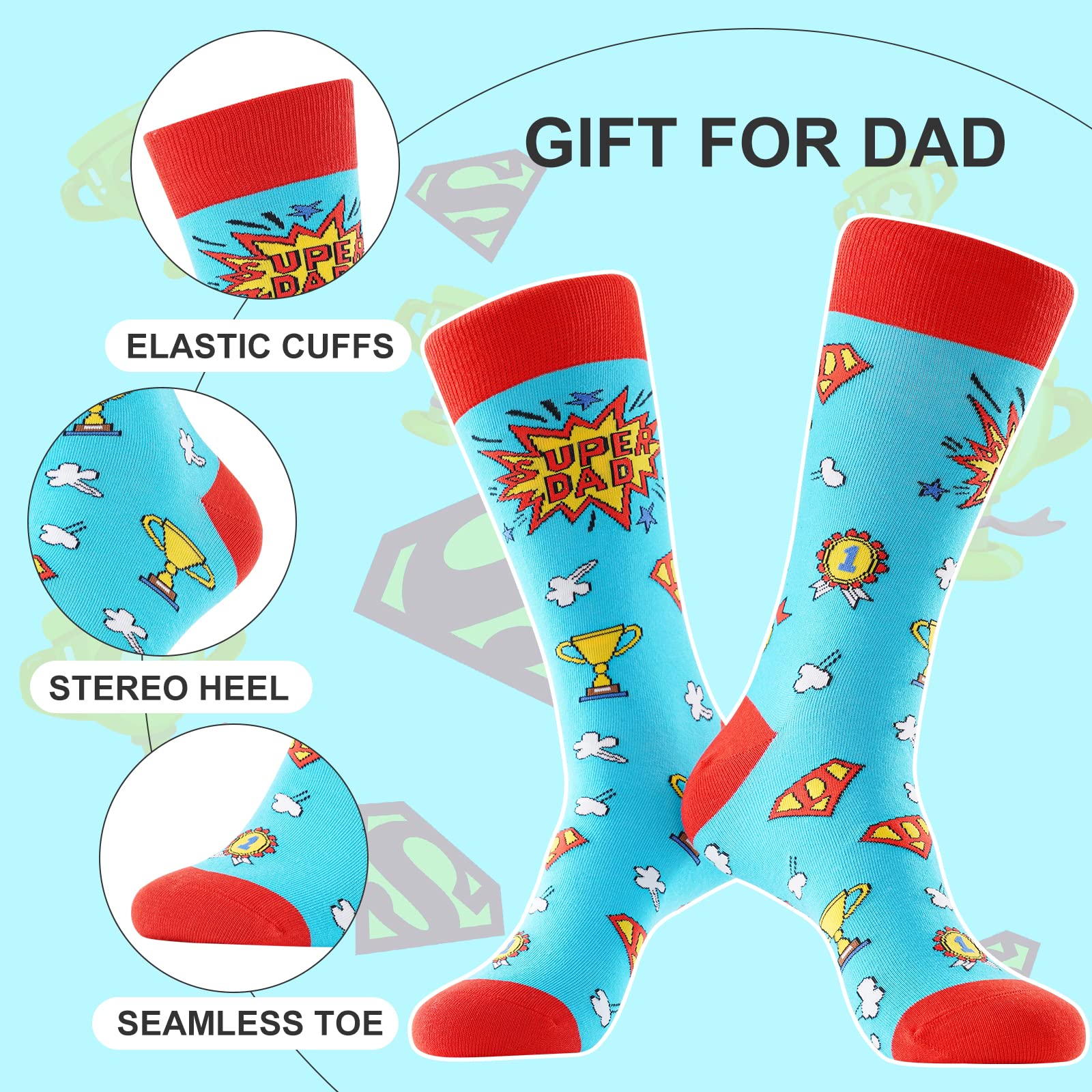 Calzini Vestito Arte da Uomo Calze Fantasia Uomo Calze Lunghe in Cotone Calzini Stampato Famose Moda Colorate Divertente Disegni