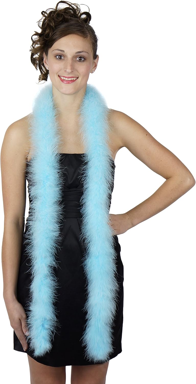 ZUCKER - 2 Yard Marabou Feather Boa - Solid Colored Costume Boa - Soft Craft Boa - Heavyweight 3” Cosplay Boa
