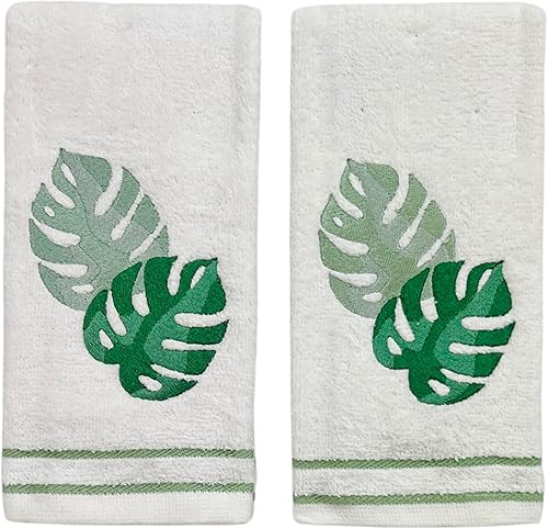 Miniatura 35 de Serafina Home Toallas de baño para dedos con tortugas: toallas de verano náuticas suaves y absorbentes para invitados con decoración de tortuga azul