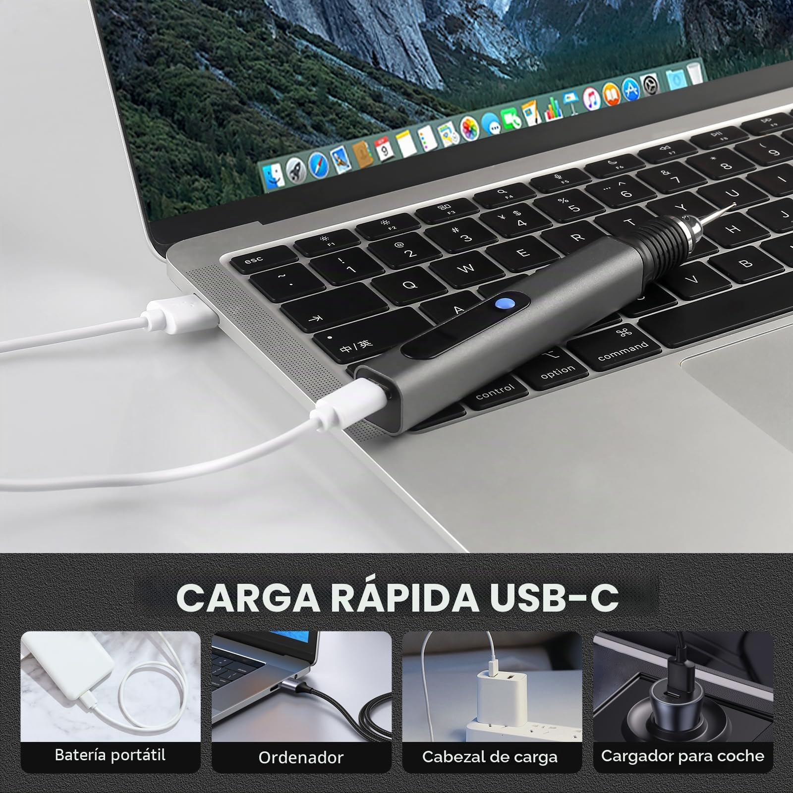 Bolígrafo de grabado eléctrico con 30 bits, bolígrafo de grabado inalámbrico recargable por USB, máquinas de grabado mini profesionales portátiles, herramienta rotativa de bricolaje para grabar en