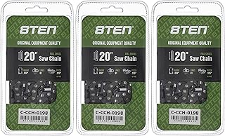 8TEN Full Chisel Chainsaw Chain 20 Inch .050 .325 81DL for Stihl MS for Stihl MS 261 270 280 291 360 361 (3 Pack)