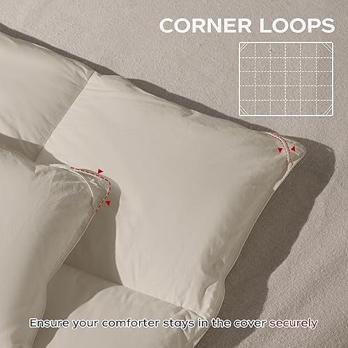 Miniatura 6 de puredown Edredón de plumas de ganso de gran tamaño Queen